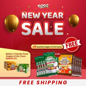 NEW YEAR SALES : 2 Pack Family Pack Vegan Atau Coco